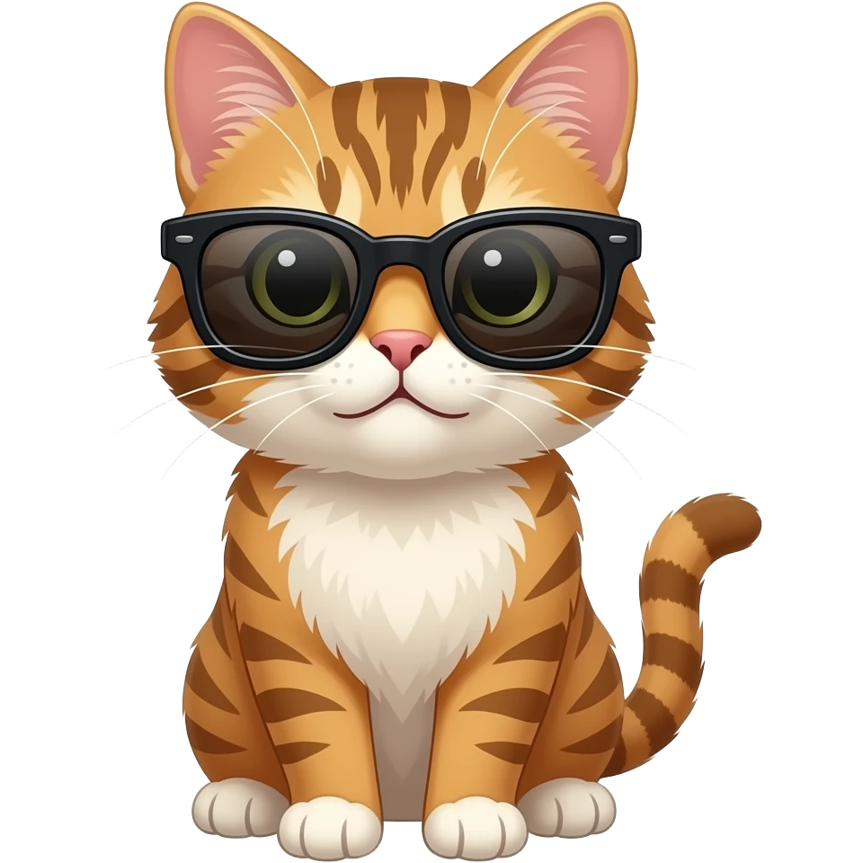 Cat wearing sunglasses emoji