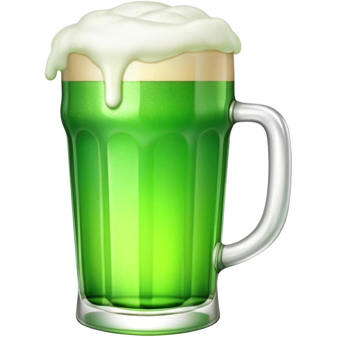 Big green beer emoji