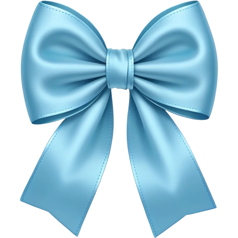light blue bow emoji