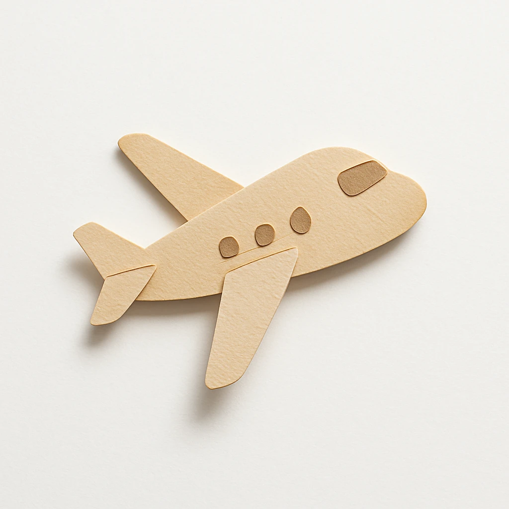 beige airplane emoji