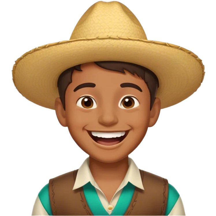 Mexican boy farting emoji