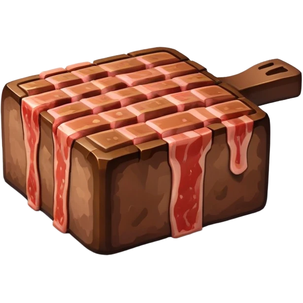 Minecraft steak emoji