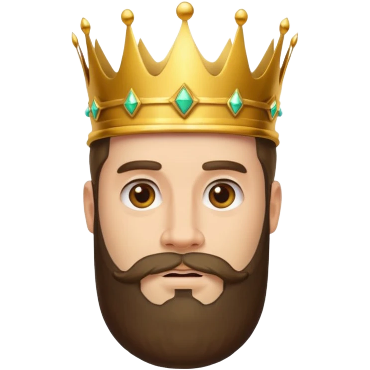 bearded king emoji