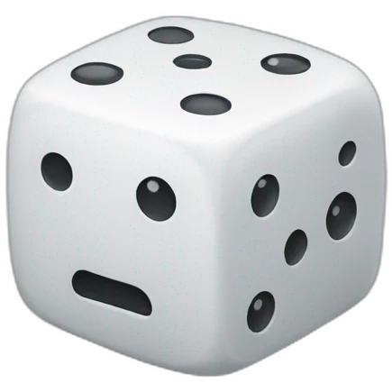 dice like brain emoji
