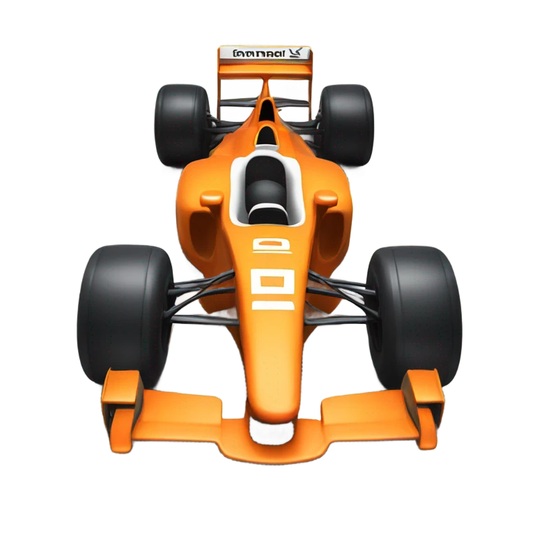 Orange f1 car emoji