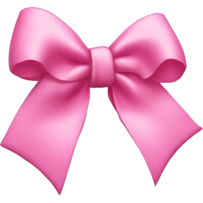 Pink coquette bow emoji