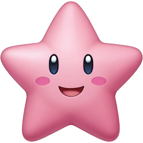 Kirby on a star  emoji