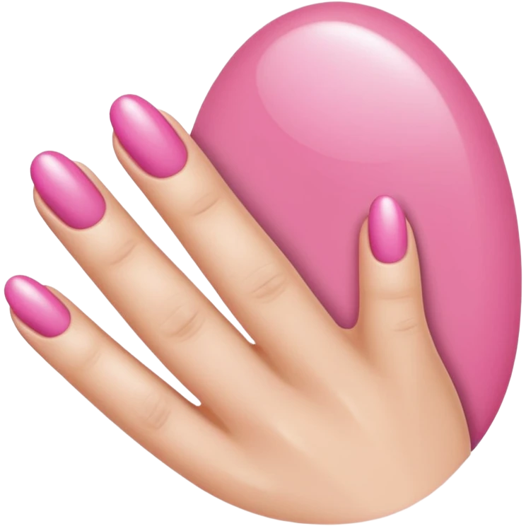 Pink manicure emoji