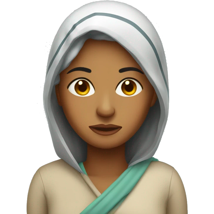 Indian Woman sick with the flu emoji