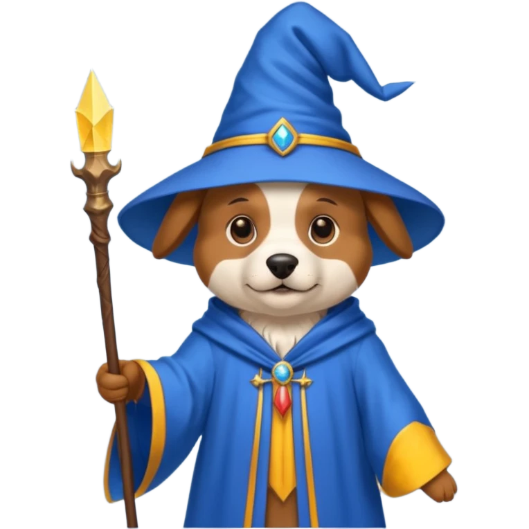 Dog wizard emoji