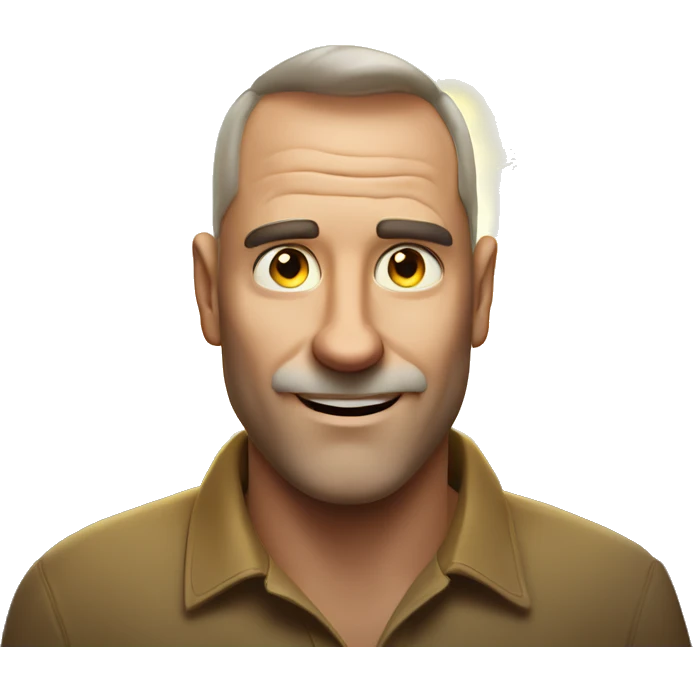 Australian dad with ring of light on top of his head emoji