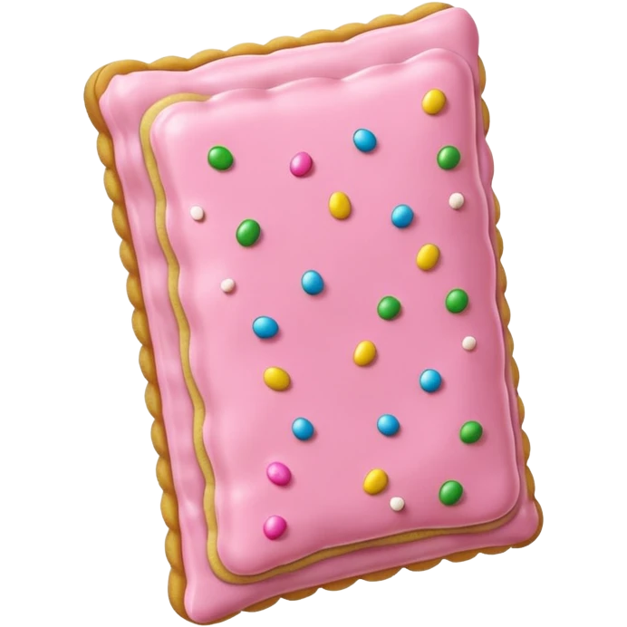 Pop tarts with pink icing emoji