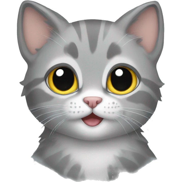 grey kitten emoji