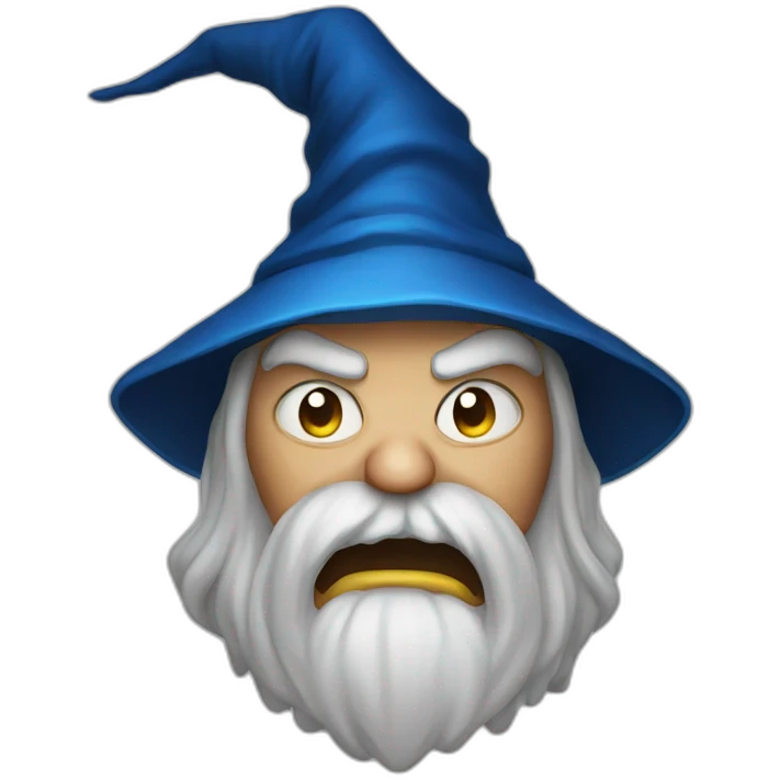 Angry wizard emoji