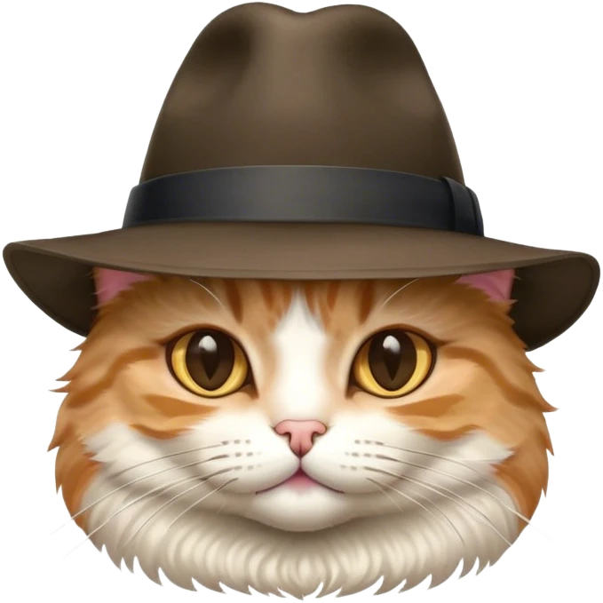 portrait of Cat wearing a hat  emoji
