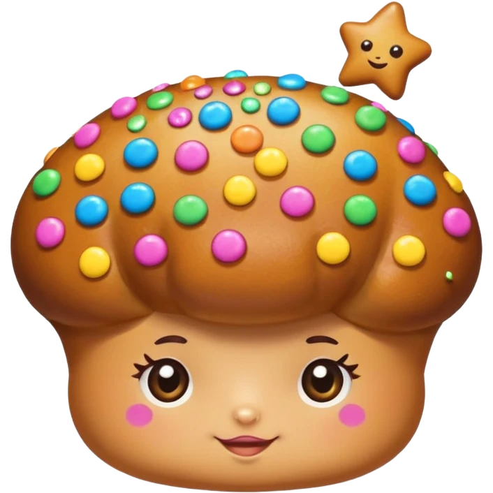 star shape bun emoji