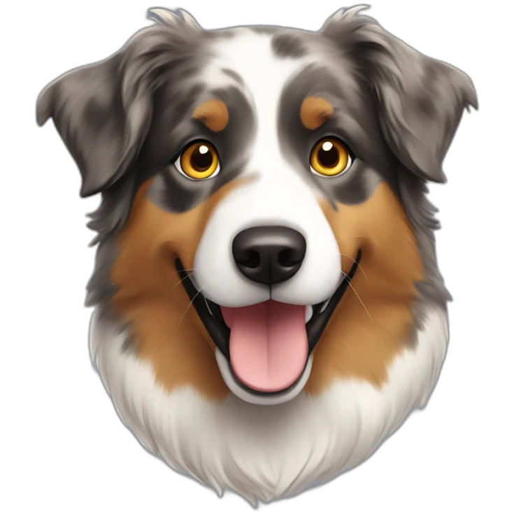 Australian Shepherd hellbraun emoji