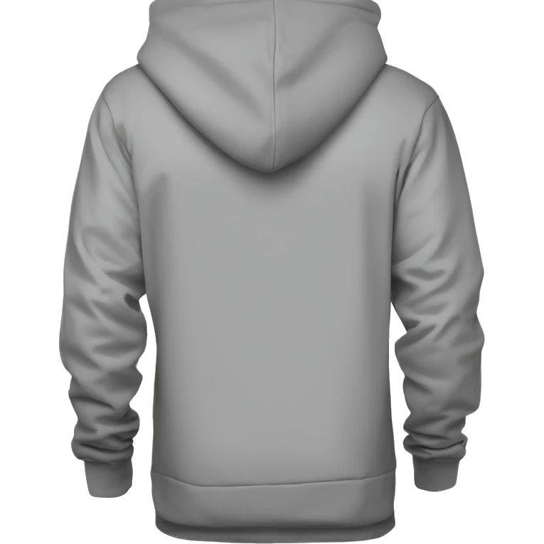 grey color pullover hoodie by itself emoji
