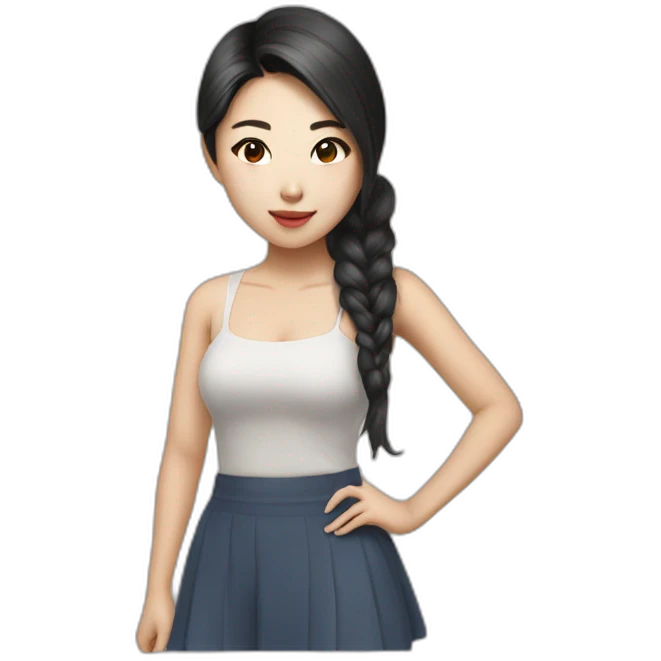 hot artistic finance asian girl emoji