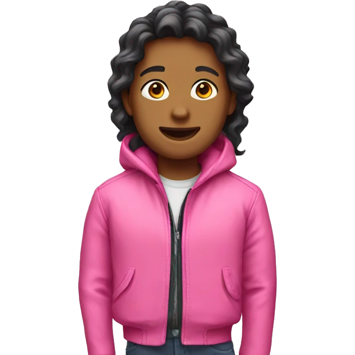 pink jacket emoji