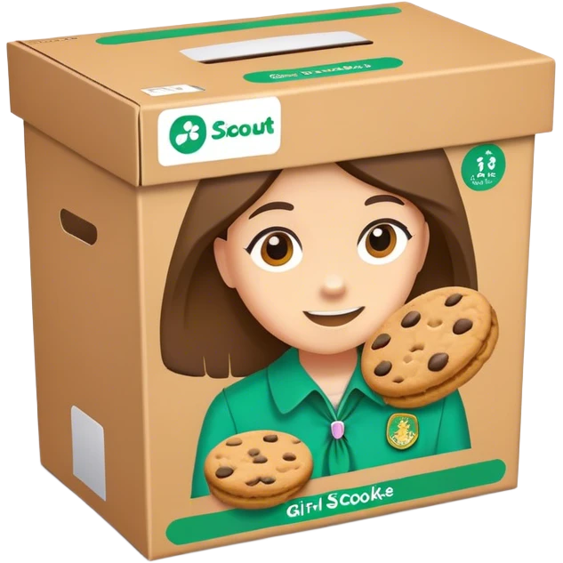 Girl Scout cookie box emoji