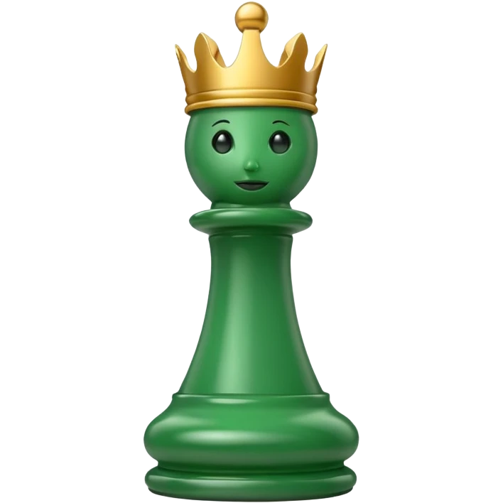 green chess piece queen emoji