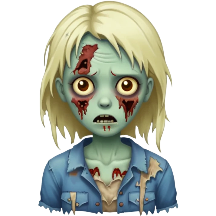 Zombie girl emoji