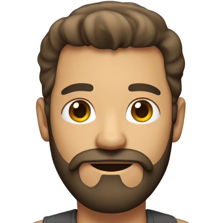 bearded guy in blurred background emoji
