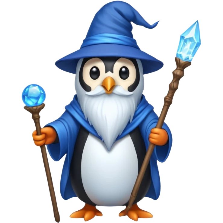 Penguin Wizard emoji