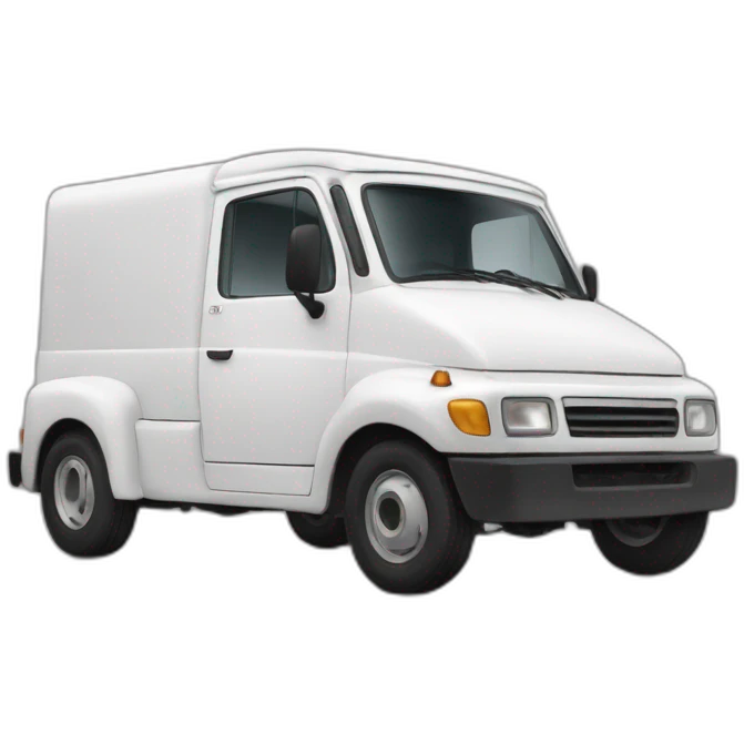 une camionette blanche emoji
