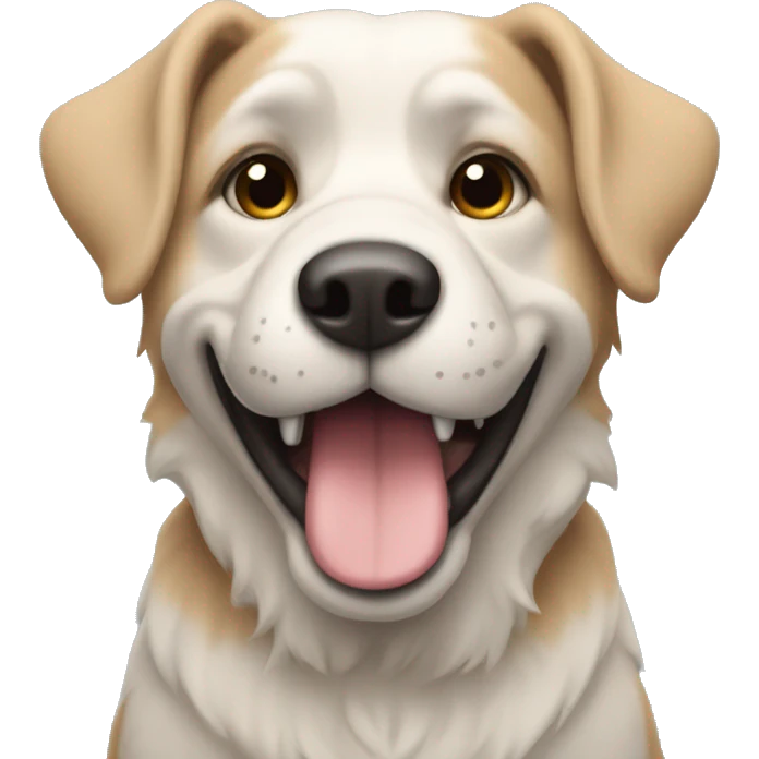 Cão a cantar  emoji