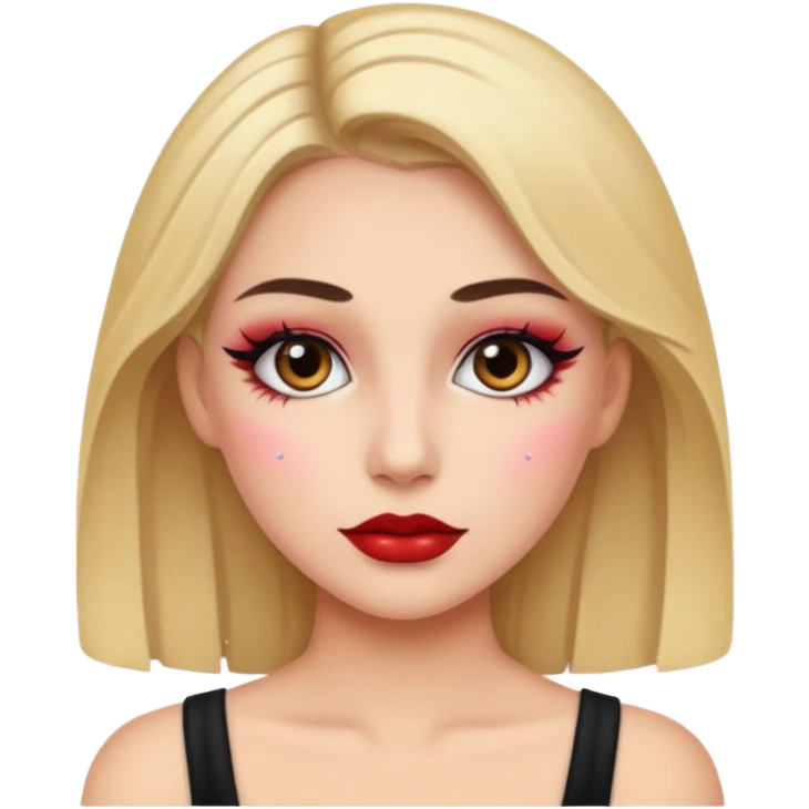 Girl with make up on emoji