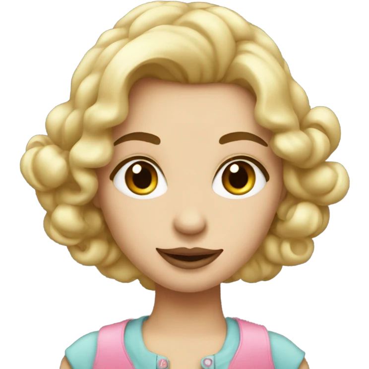 À coquette girl emoji