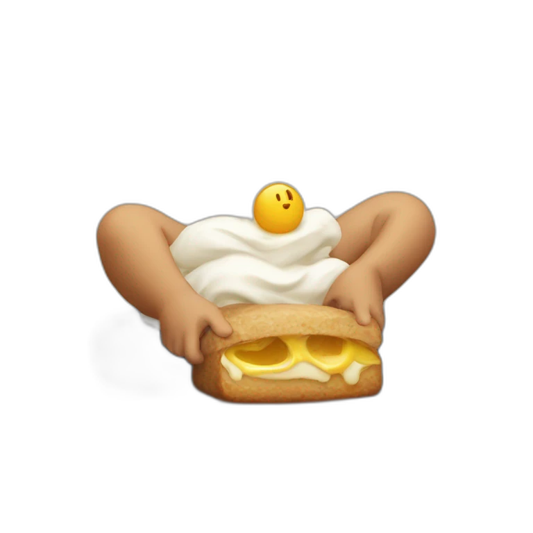 Gabriel Agreste mange un pain emoji