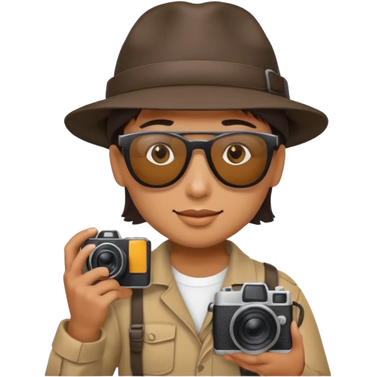 Site Photographer with Camera from Archaeology Team emoji