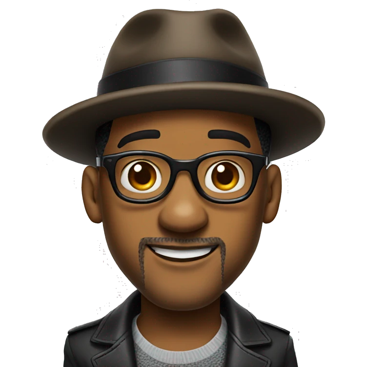 will smith with a hat and glasses emoji