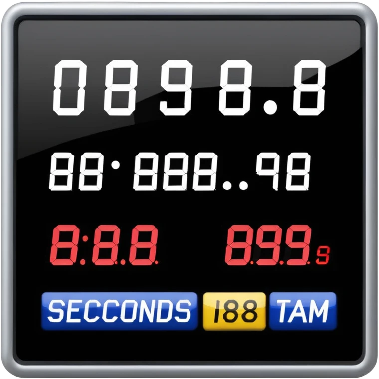 un panneau des jeaux olympic qui affiche le temps des coureurs affichant 9.58s  emoji