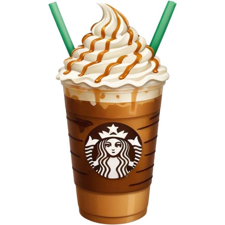 Aesthetically pleasing Starbucks Dubai iced coffee  emoji