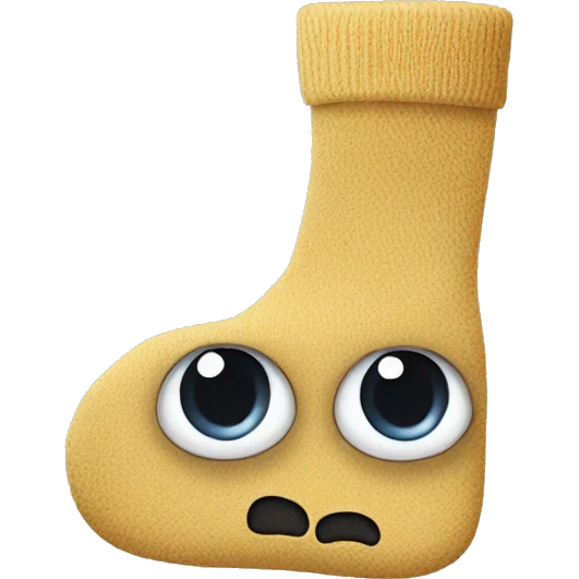 funny socks with eyes emoji