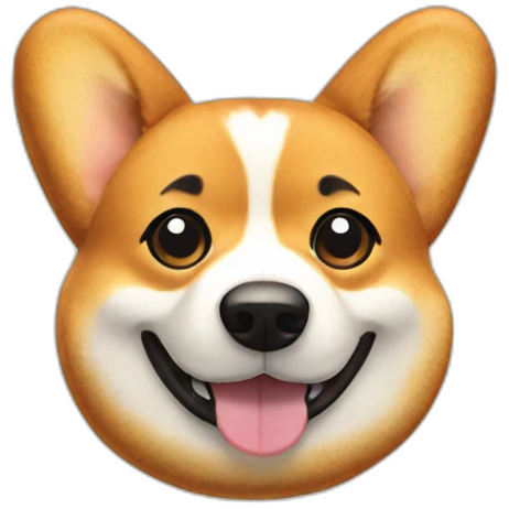 corgi shaped like bread emoji