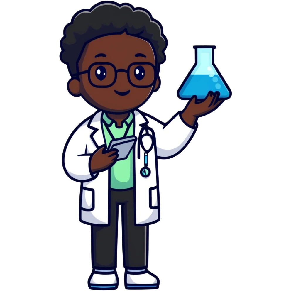 black scientist emoji