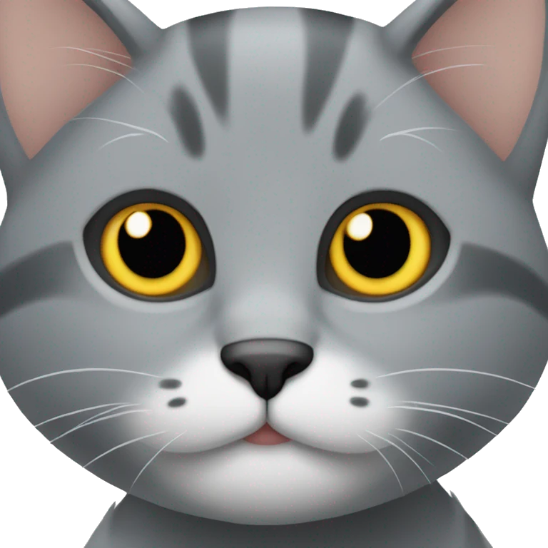 Gray meinkun cat emoji