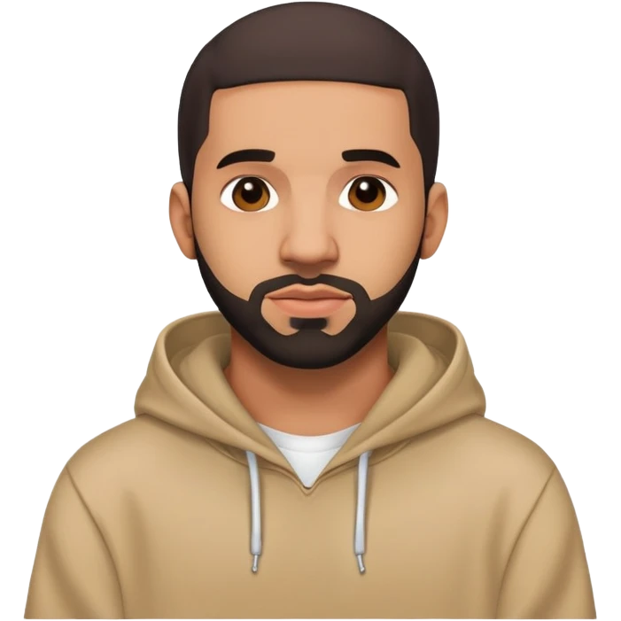 Drake wearing a hoodie emoji