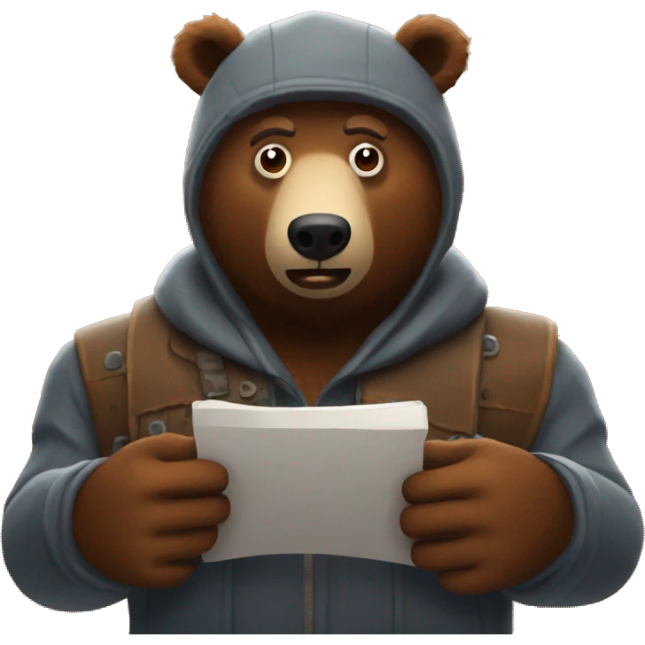 Grizzly Bear Playing Rust Game emoji