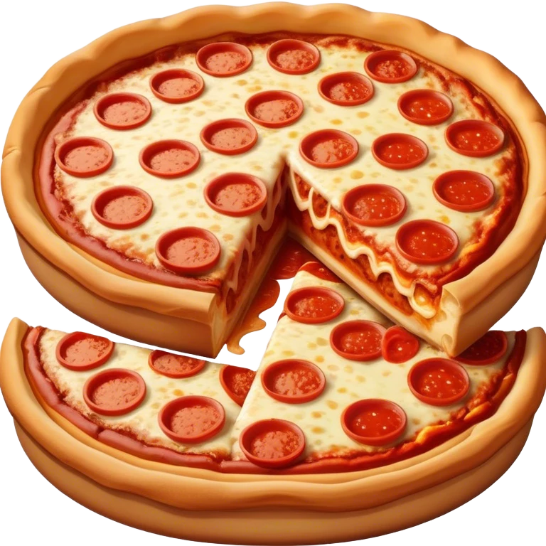 Chicago deep dish pizza emoji