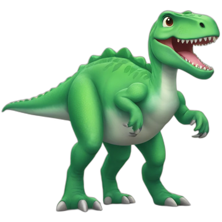 friendly dinosaur emoji