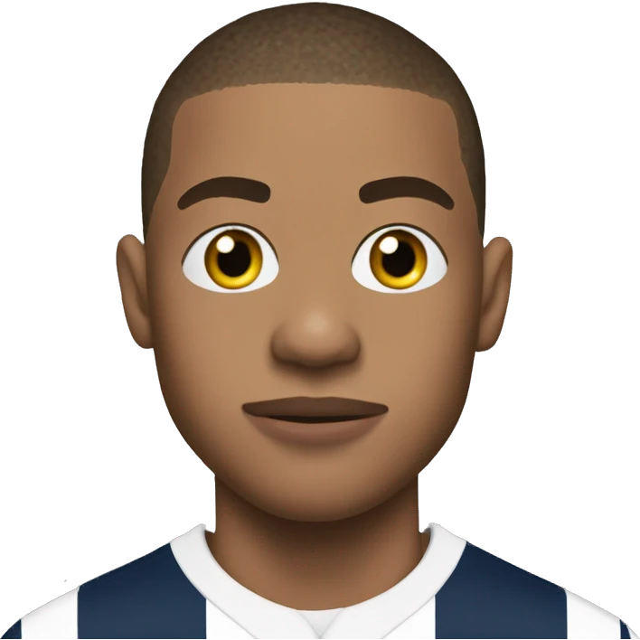 Mbappe con mascara emoji