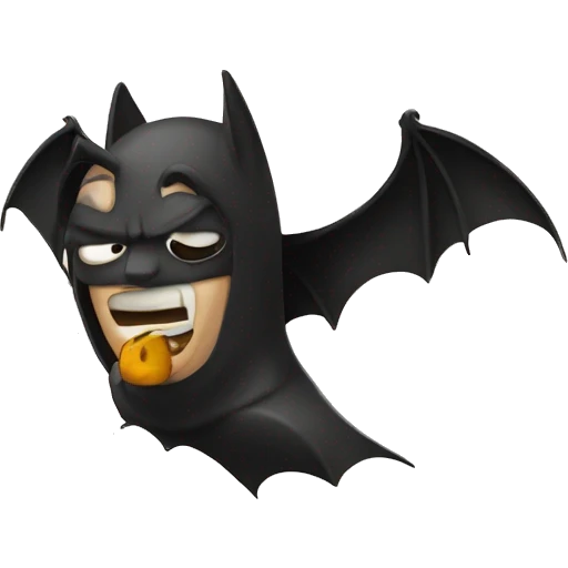 bat with man emoji