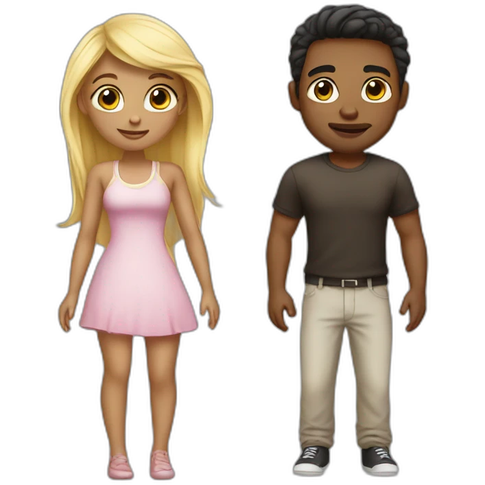 Cute couple emoji