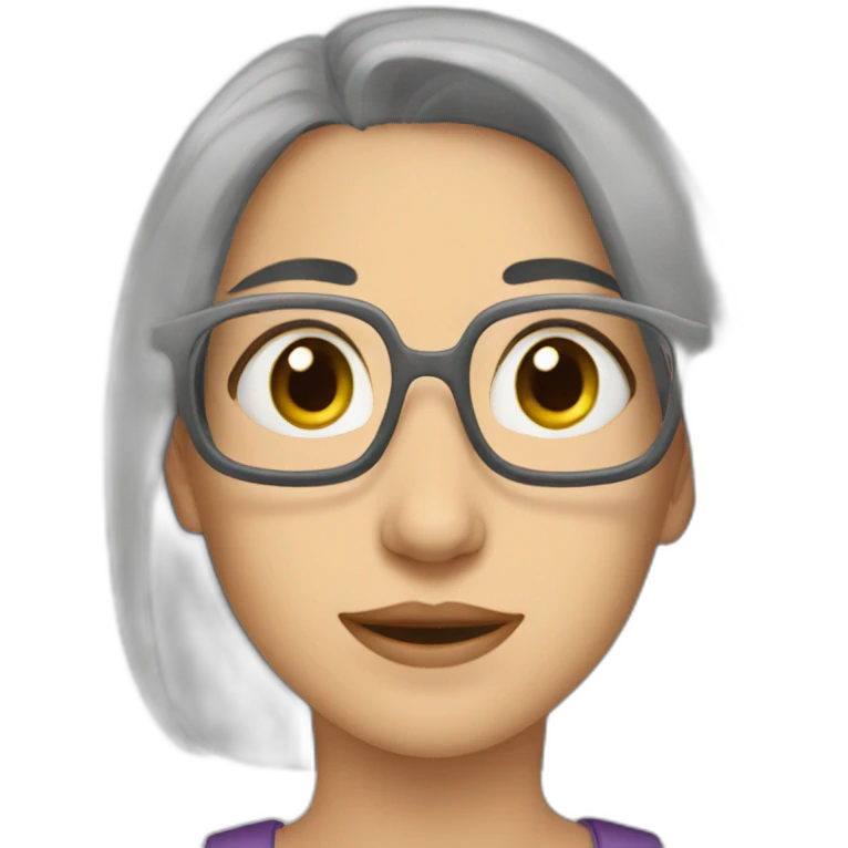 Žena s drdolem emoji